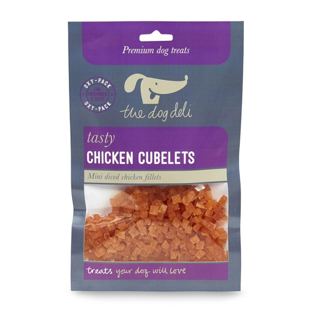 DOG DELI 100G CHICKEN CUBELETS DOG TREATS