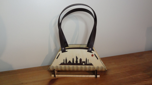 Sac en bois de soirée New York