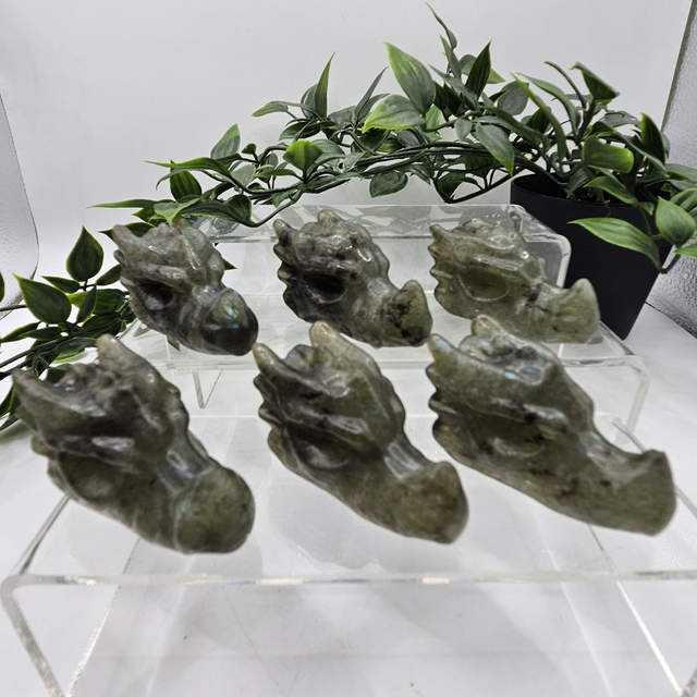 Labradorite Dragon Head