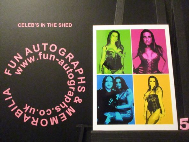 Tina Love Authentic Autographed 6x4.5 Pop Art Limited Edition (5)