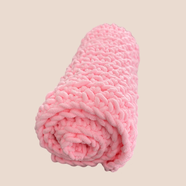 Baby Teddy Blanket Dark Pink
