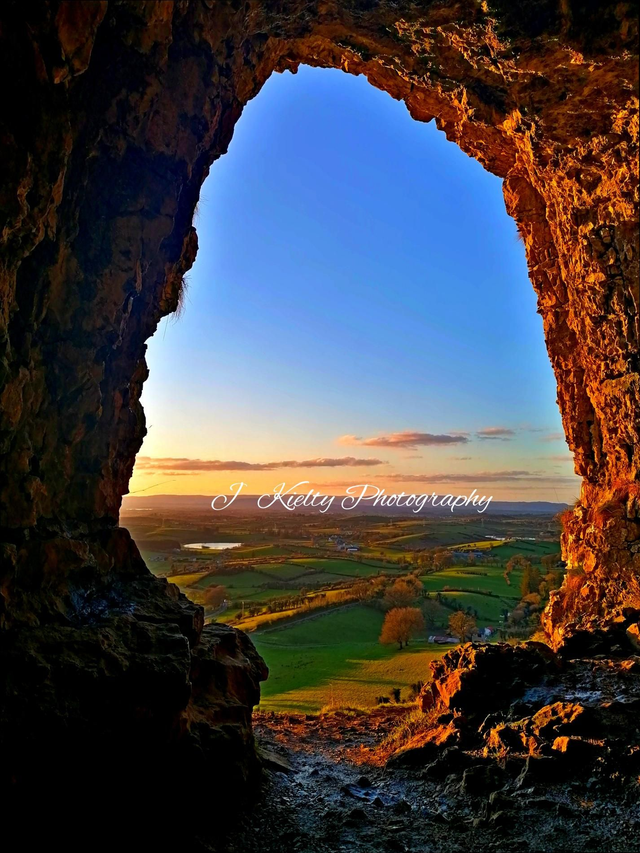 The view west from The Caves of Keash, County Sligo. 