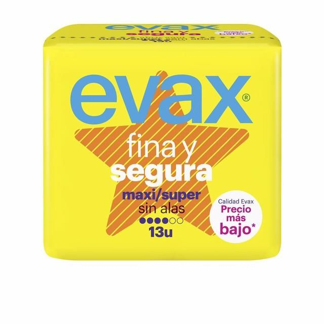 Evax Maxi / Super Pads Without Wings Fina Y Segura - 13 Units
