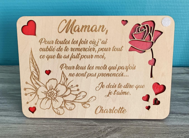 Cadre Maman Rose