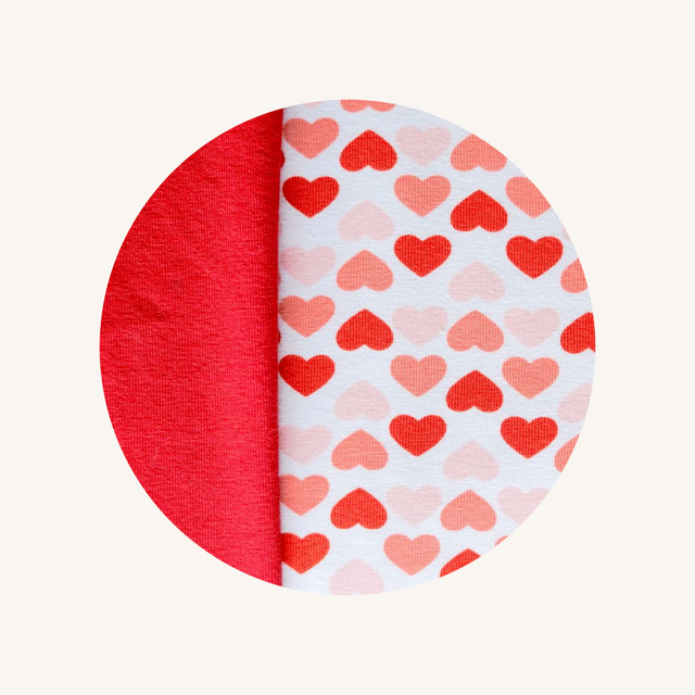 Bragas menstruales corazones + rojo