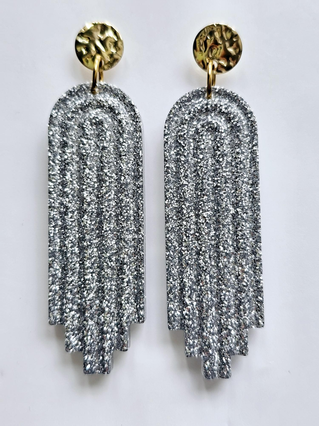 ARTY fines paillettes grises