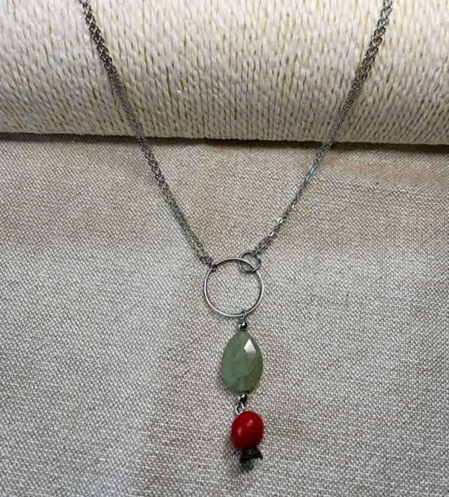 Collier Goyavier et Aventurine
