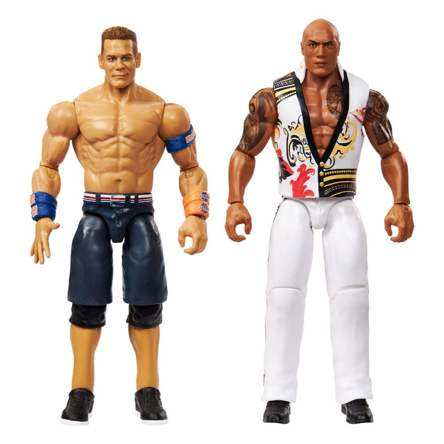 WWE: Final Boss The Rock and John Cena Main Event Showdown 2-Pack Figures