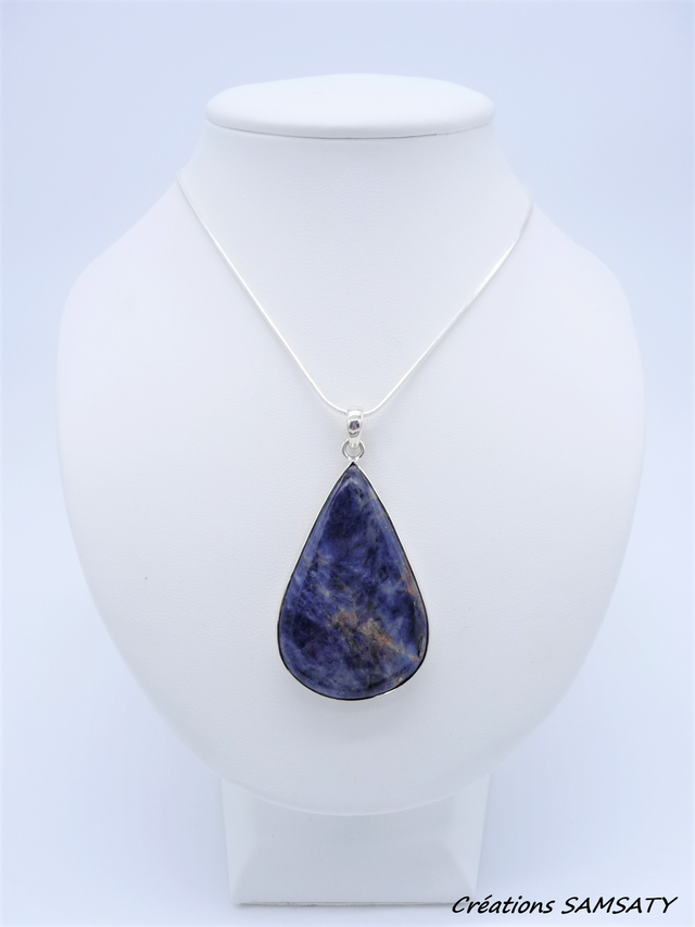 Pendentif en Sodalite