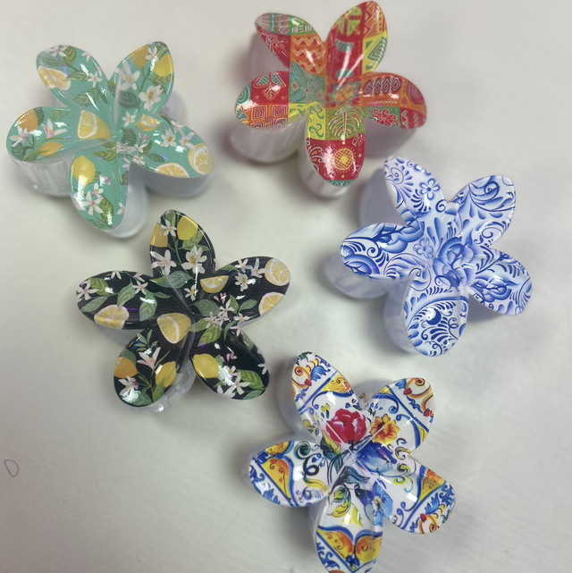 Pinza per capelli fiore