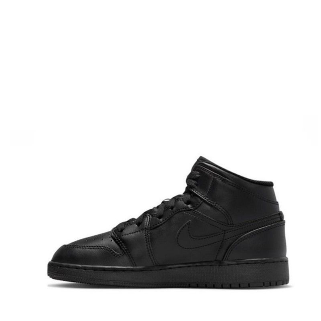 Air Jordan 1 Mid en cuir - Noir(enfant)