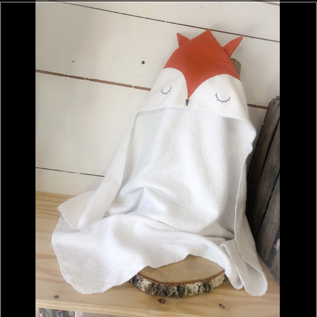 Poncho de Bain Renard Rouille