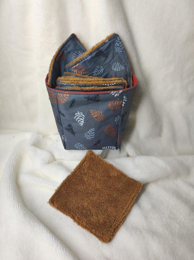 Ensemble visage et douche forêt de pins gris et camel