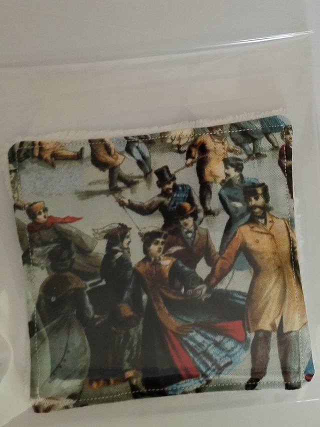 Lingette lavable motifs  patinage en Russie.