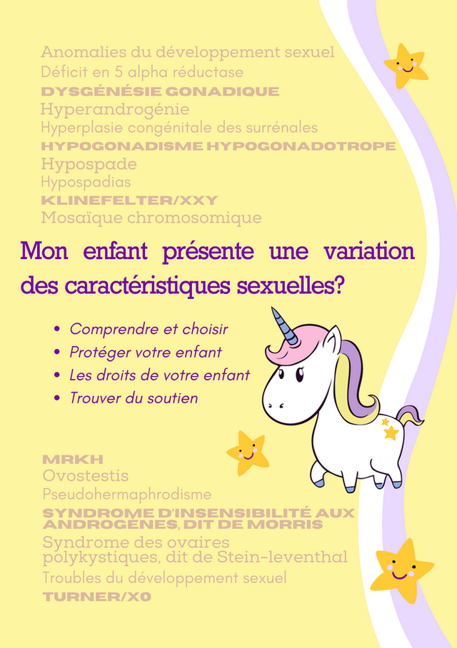 Brochure Mon Enfant Brochure « Mon enfant présente une variation des caractéristiques sexuelles ? »
