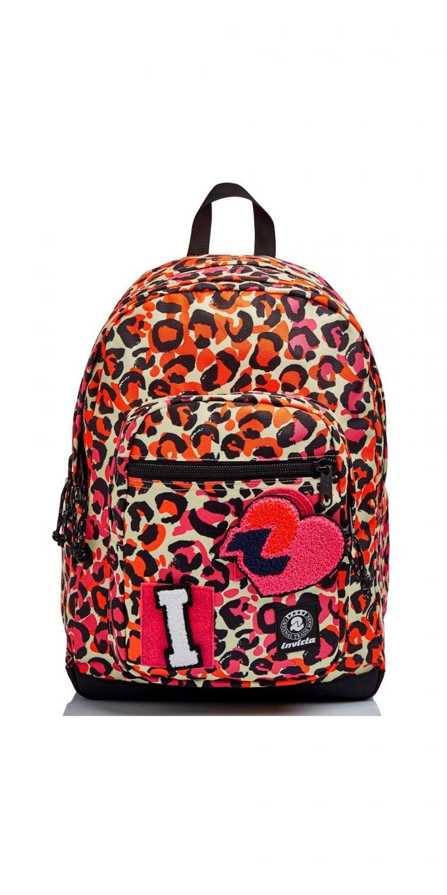  ZAINO Invicta  38 Lt JELEK ANIMALIER arancio