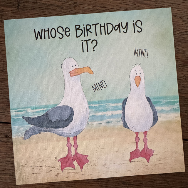 WP23 Whose Birthday Is it Original Watercolour Print