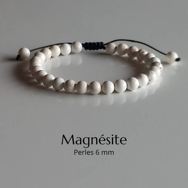 Bracelet ajustable en Magnésite