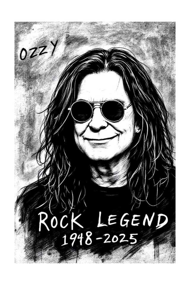 Ozzy Osbourne Legend Music Art Print