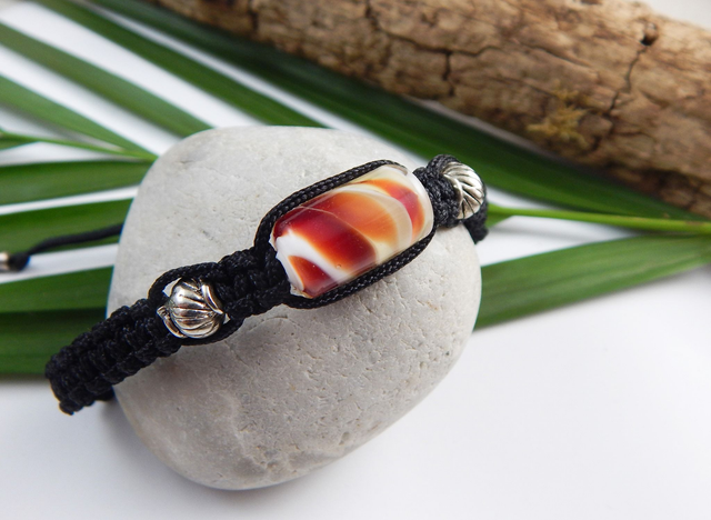 Bracelet Tressé - Rouge