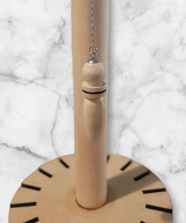 Pendule 19 en bois de cerisier