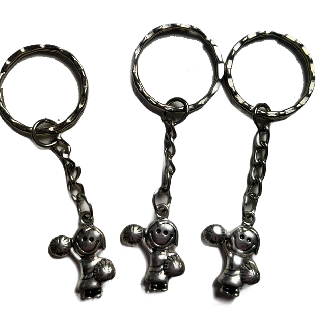 Cheerleader girl Keyring 