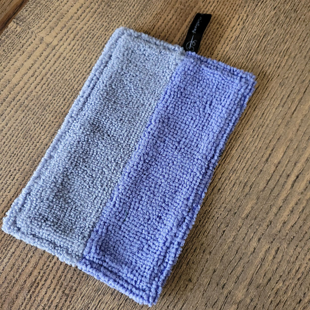 Coton lavable rectangle : Arbre de nuit, bleu