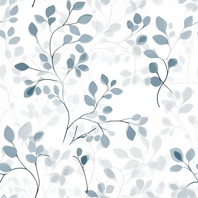 Musselin 0,5m Blätter wathercolor