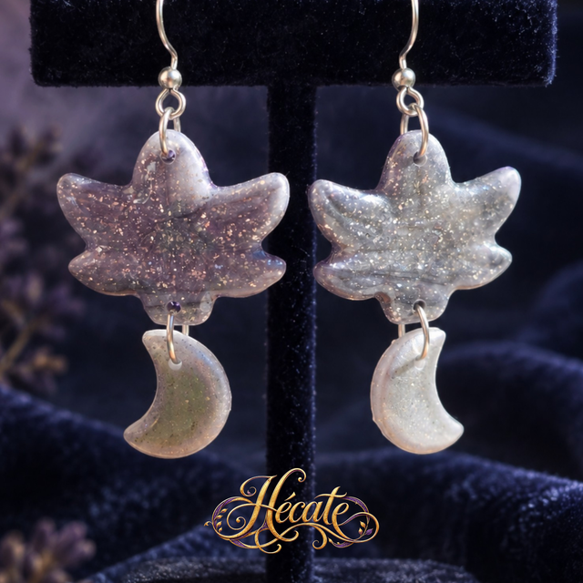 Boucles d'oreilles Fleur de Lune