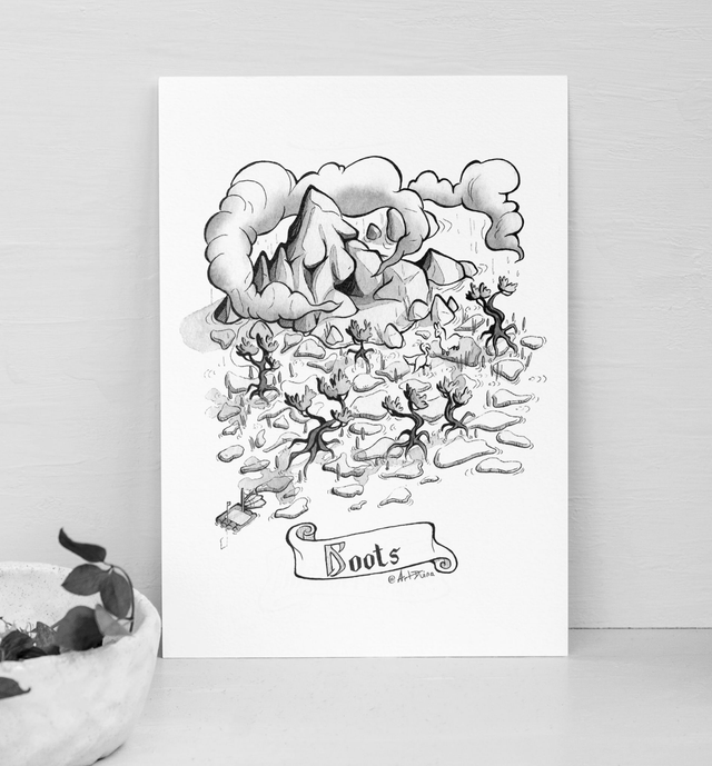 îles fantasy - L'aventure du Lama - Illustrations à l'unité