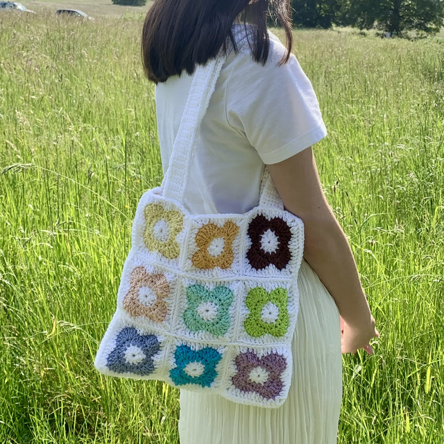3 x 3 flower bag