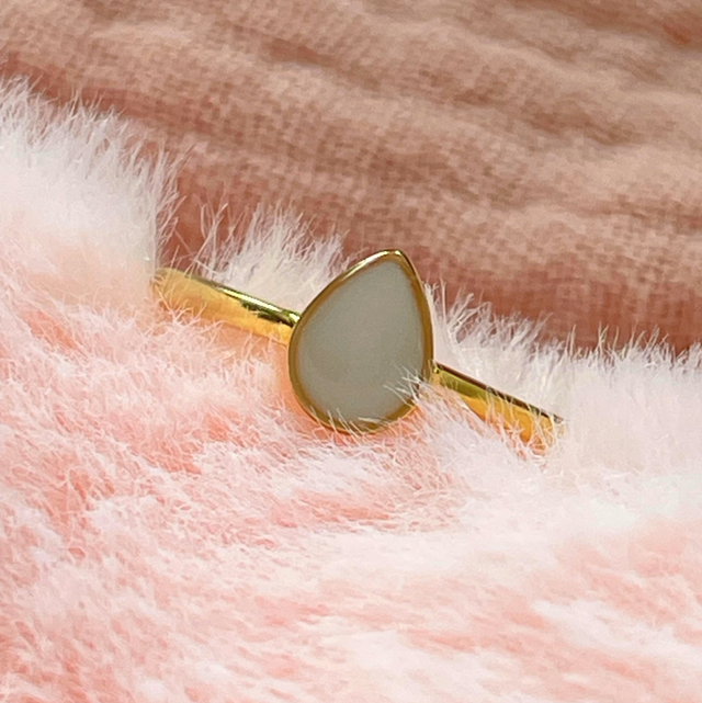 Ring divine • gullbelagt • 8x6mm • Camilla