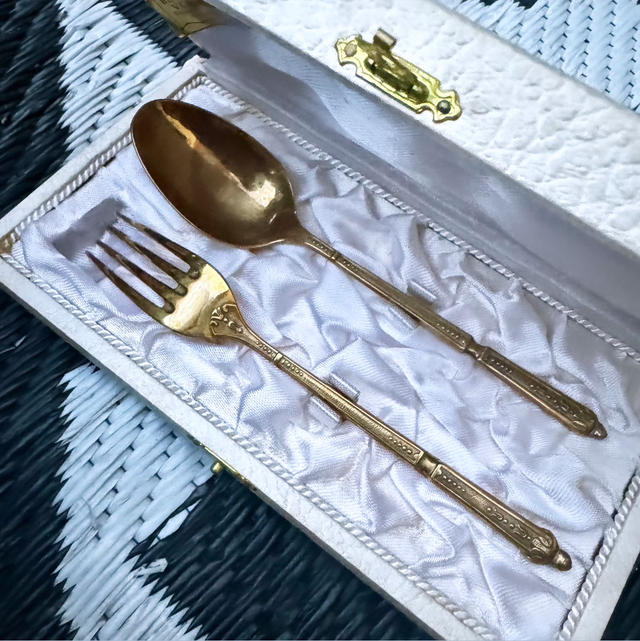 Duo Enfant Manche Russe Plaqué or 