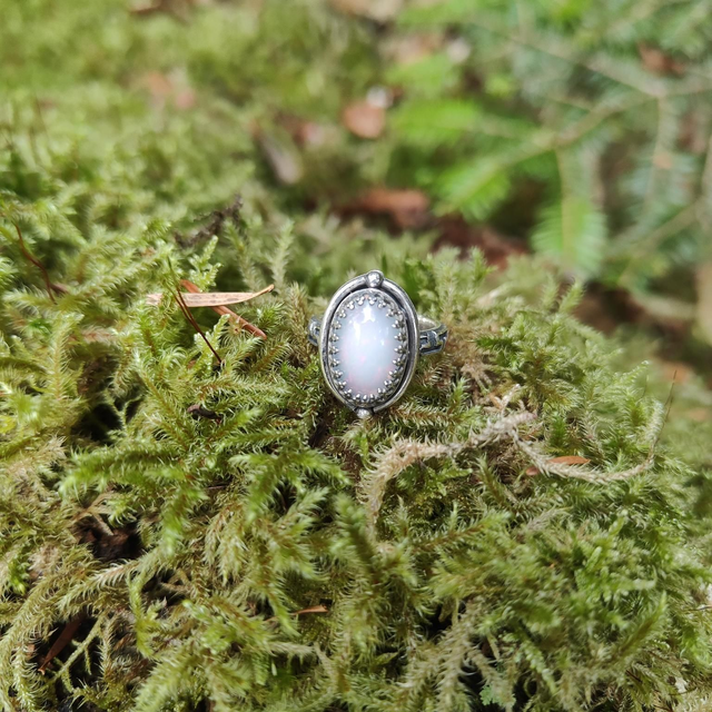 Bague Opale Welo Argent Massif
