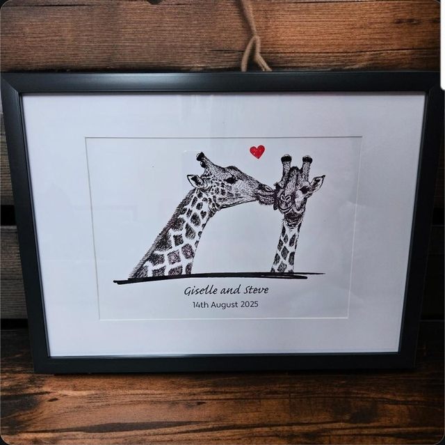 Giraffe Couple Print🦒