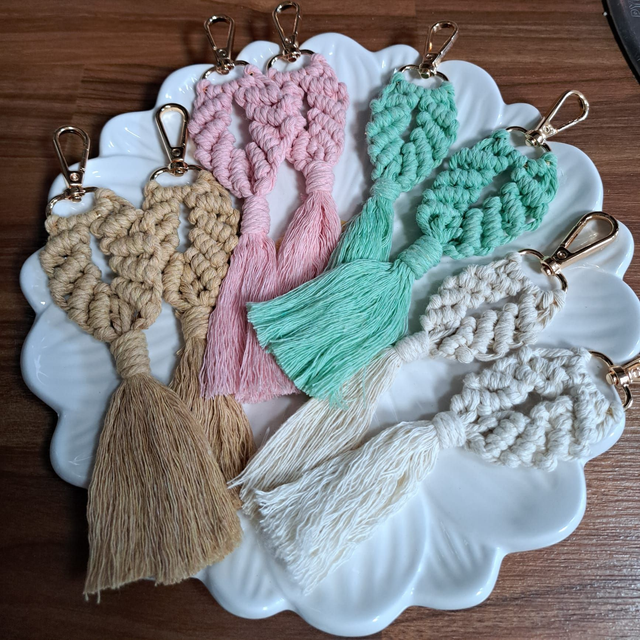 Macrame Key Charm