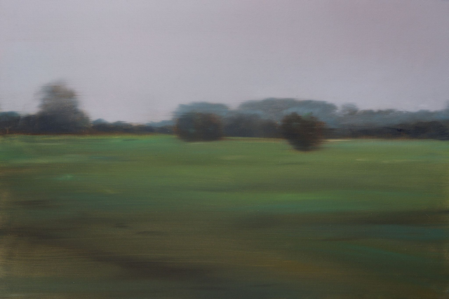 Nadchodząca jesień 40x60 olej płótno 2023 oprawiony