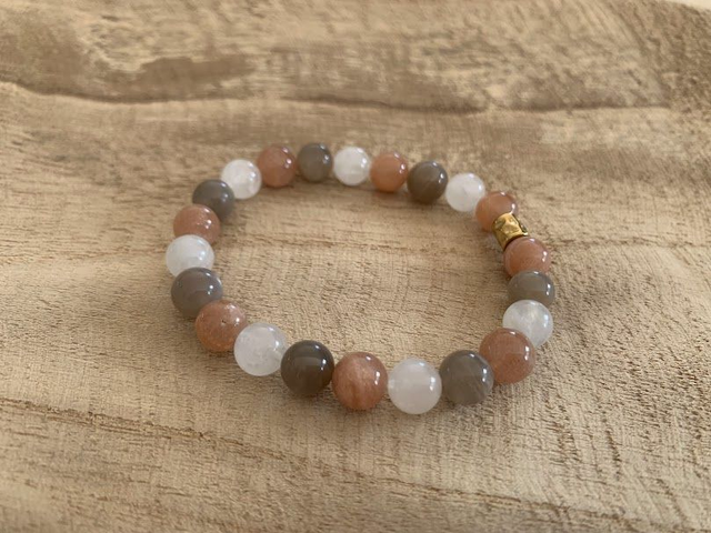 Bracelet Pierre de Soleil - Perles de 8mm