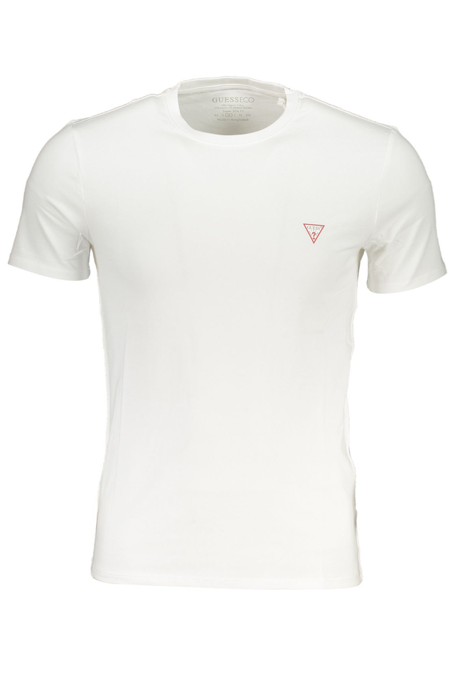 GUESS JEANS T-SHIRT MANICHE CORTE UOMO BIANCO