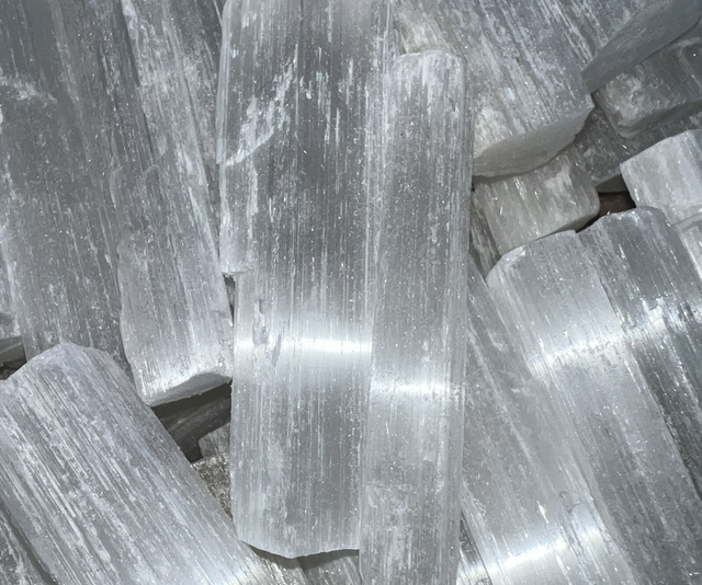 Selenite wands