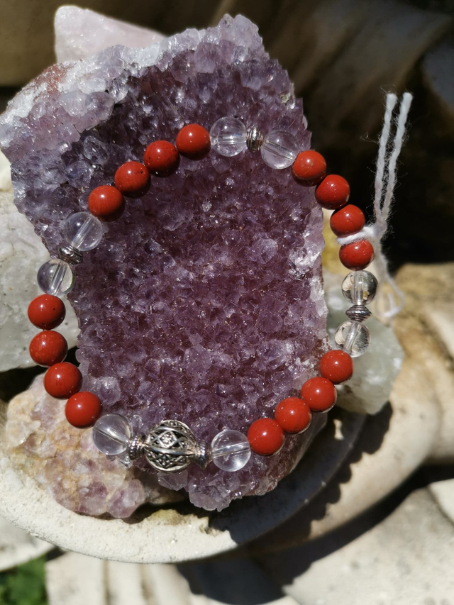Bracelet Jaspe rouge 