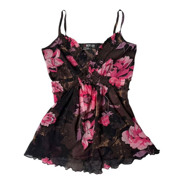 Morgan de Toi Mesh Floral Cami 