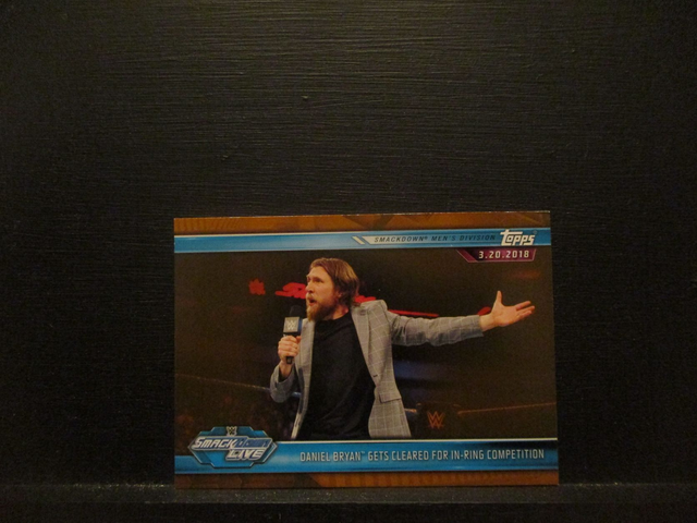 Daniel Bryan Gets Cleared For In-Ring Competition - Brown Champions Original Trading Card #91