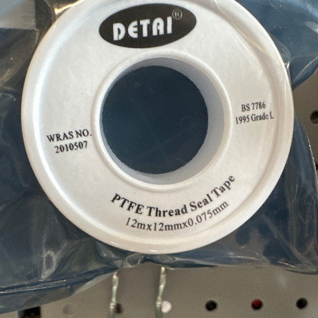 PTFE 12mx12mm (Bagged)