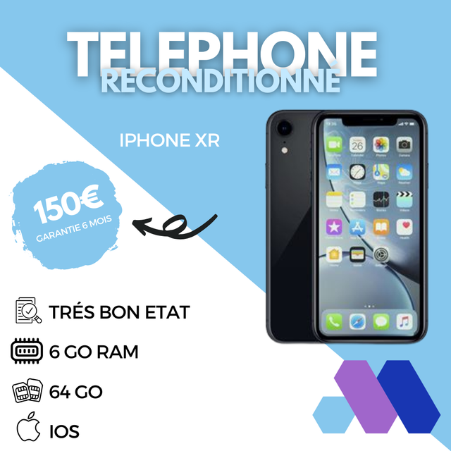 [RECONDITIONNE] - IPHONE XR (noir)