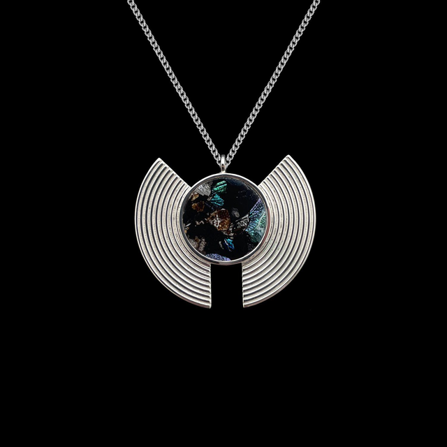 Pendentif Plastron - Sternocera | Bleu nocturne 6/15