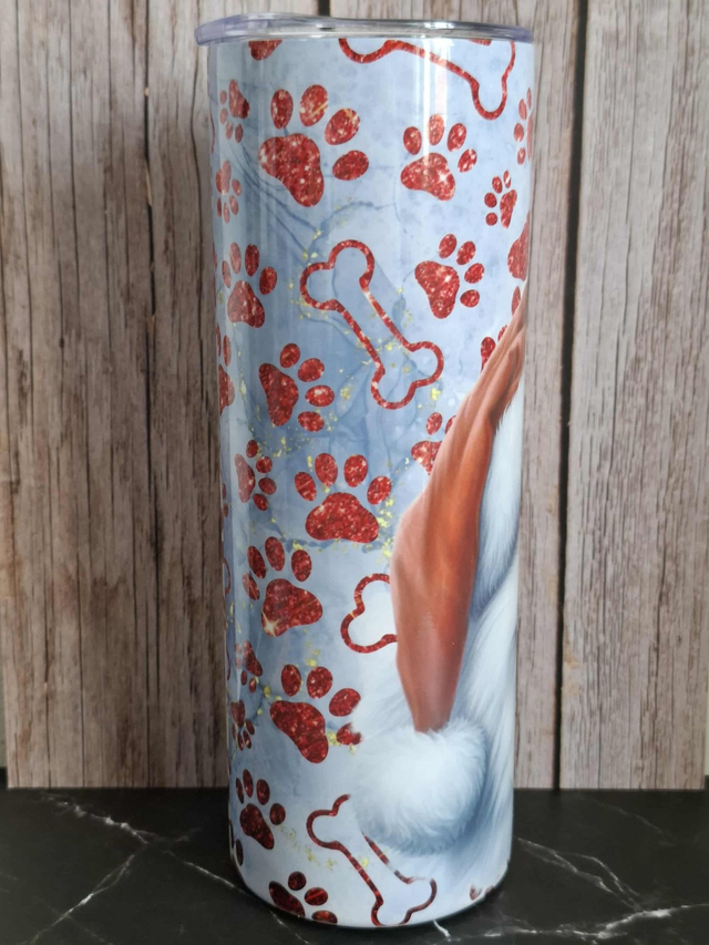 Gourde Canette Noël Samoyède