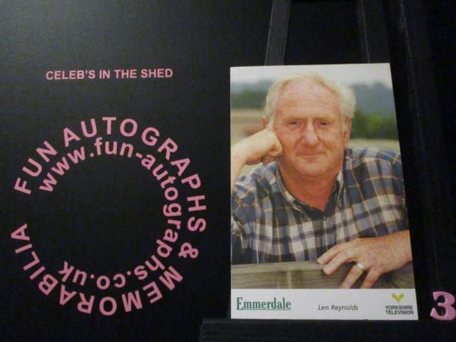 Peter Martin (Len Reynolds) Original Emmerdale Yorkshire Tv Logo Card (3)