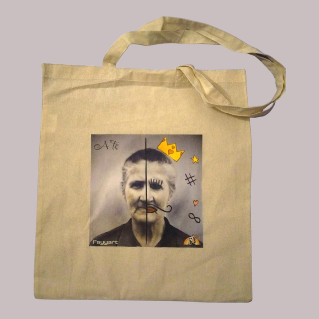 Tote bag &quot;A tè&quot; Fayyart 