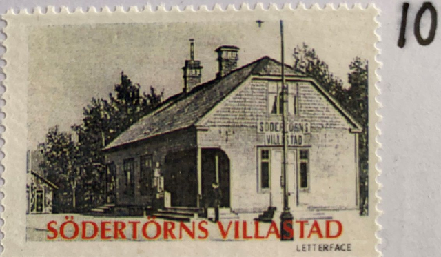 Brevfrimärke 10  - Stationshus Södertörns Villastad